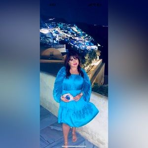 Kobi Halperin Rae Mini Dress Aqua size XL